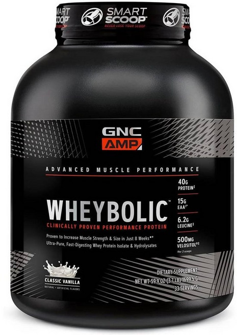 지엔씨 웨이볼릭 BCAA 함유 프로핀 파우더 클래식 바닐라맛 GNC AMP Wheybolic, 1개, 1.7kg