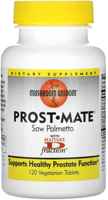 단백질 비타민 철분 마그내슘 칼슘 Mushroom Wisdom Prost•Mate 베지 정제 120정 고루고루섭취해주세요, MushroomWisdomProstMate베지정제120, 1개 - 쿠팡