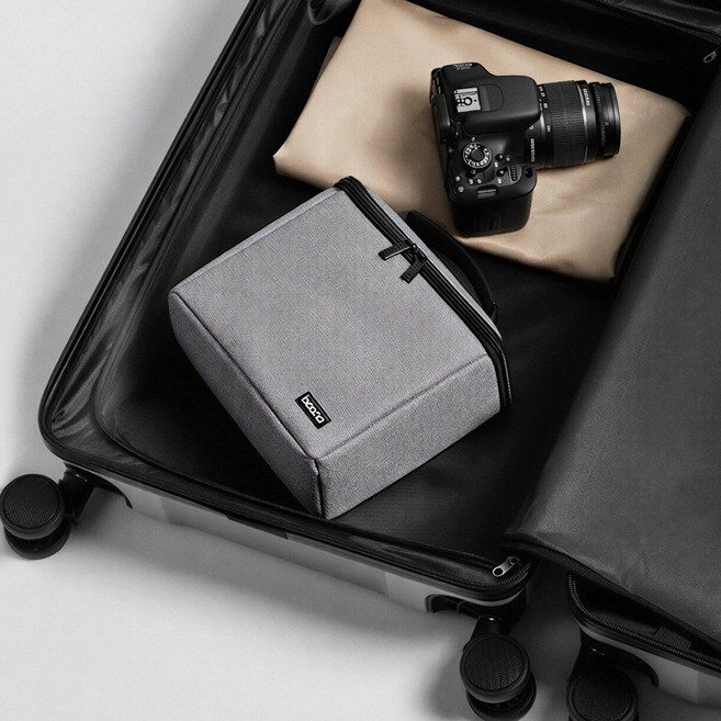 마켓세일러 카메라 파우치 이너백 가방 보관 케이스 캐논 소니 후지 리코 니콘 호환 M, 1개, 그레이M