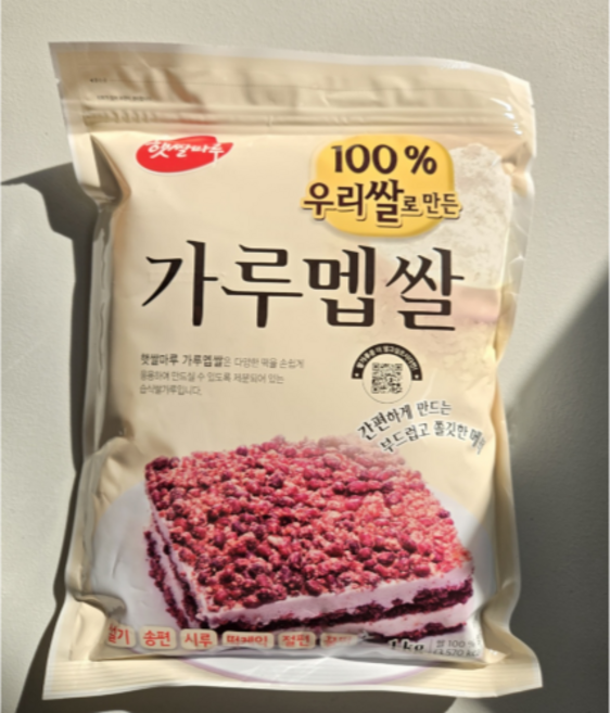 햇쌀마루 국산 가루맵쌀, 3개, 1kg