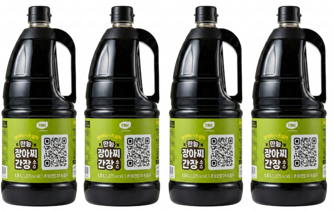 빽쿡 만능장아찌간장소스 1.5L 4개, 1개