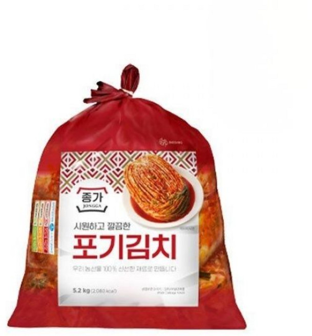 종가 종가집 중부식 포기김치, 종가 종가집 중부식 포기김치 5.2kg, 5.2kg, 1개