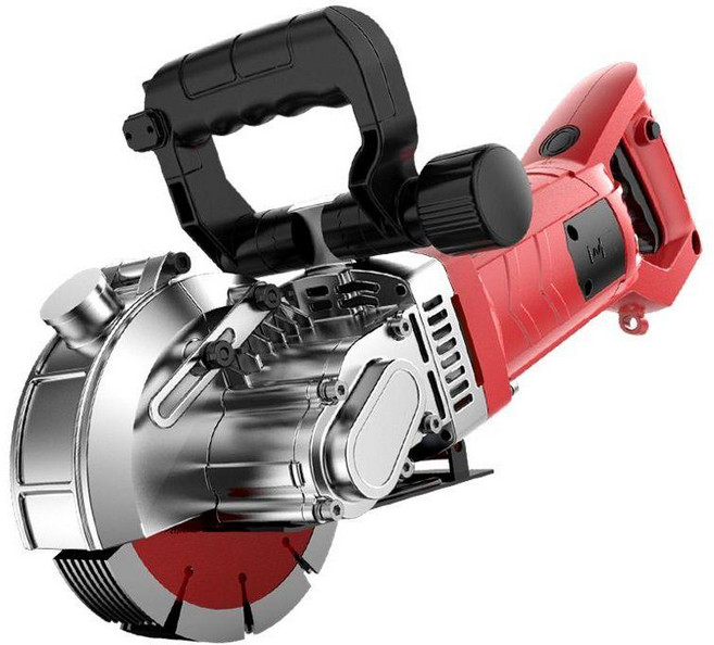 도로 컷팅기 ALC 벽선 커터 홈파기 커팅기 보도블럭 콘크리트 자동 벽 앵글 그라인딩, 3. 115 긴 핸들 5800W 세트1, 1개