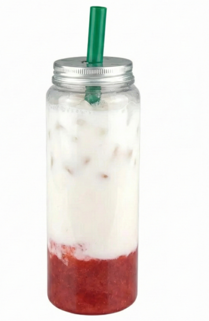 다빈 500ml 보틀 원형 페트병 알루미늄 타공 뚜껑 포함 100개입, 100개