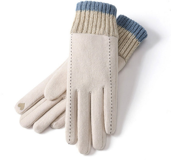 캐시미어 여성 장갑 겨울 방한장갑 스마트폰터치 손가락 니트 장갑