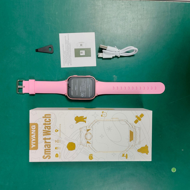 YIYANG 兒童智慧電話手錶, Y30 - 4G - 1.83寸高畫質晰外貿版本粉色, 1個
