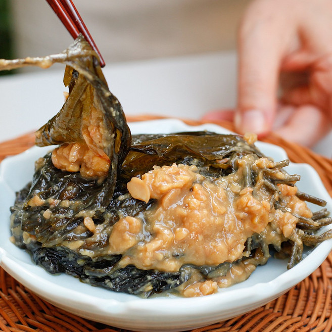 전라도 된장깻잎장아찌 삭힌 깻잎 국산 순창 동백, 1개, 500g