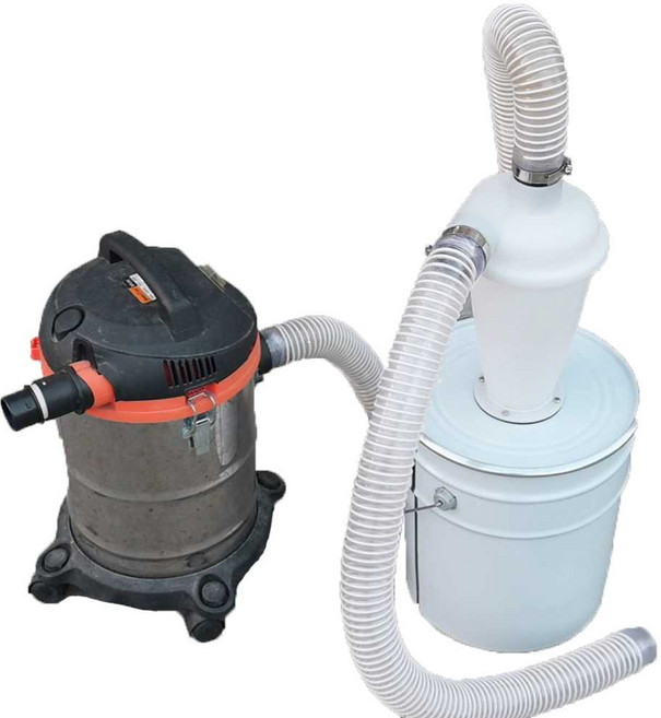 집진기 목공 집진기 싸이클론 사이클론 소형 목공 미세먼지 목공용 분진 가정용 백색 집진기, 1개