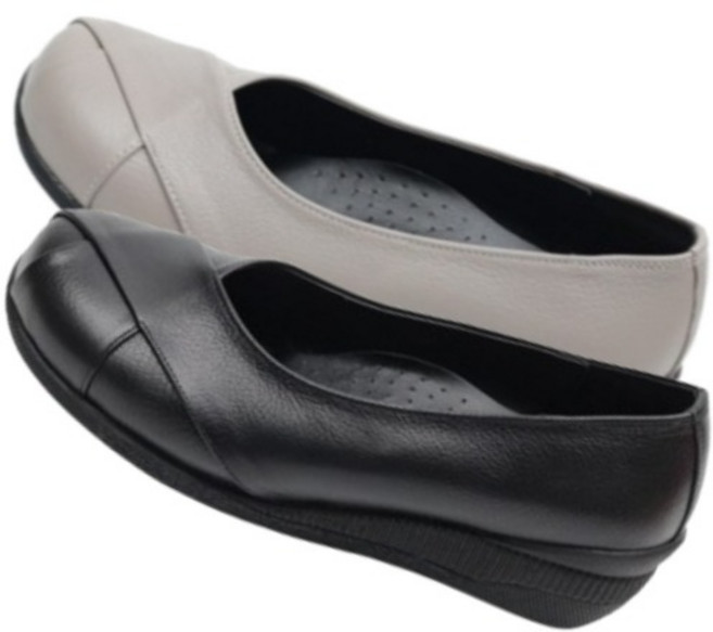 슈굿 빅사이즈 발편한 수제 발볼 넉넉한 중년 출근 쿠션 구두