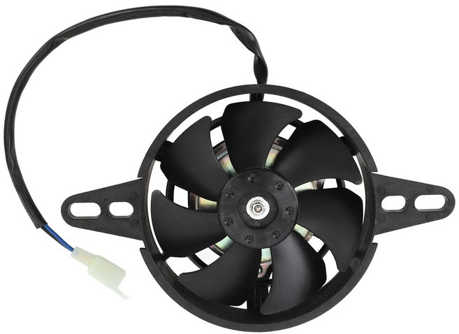 오토바이 라디에이터 팬 12V 주철 검정색 페인트 소형 효율적인 냉각수 냉각기 150-250cc 고 카트 용 전동, 멀티