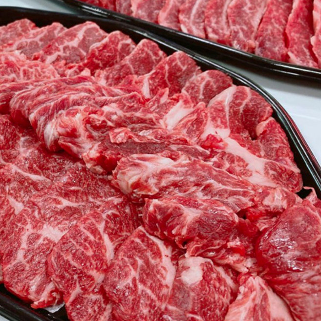 한판승 구이 모듬 소고기 모둠 갈비살 살치살 부채살 우삼겹 미국 호주산, 1개, 1kg