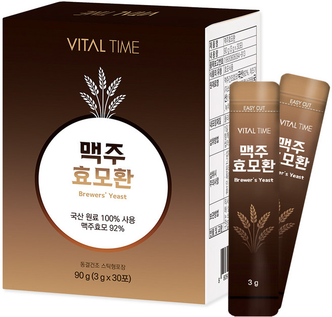 바이탈타임 맥주효모환, 1개, 90g