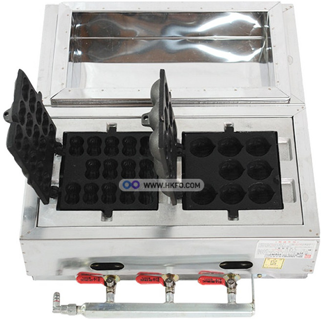 LPG용 업소용 국내산 가스식 스팀 풀빵 기계 호두과자 땅콩빵 밤빵 호떡 풀빵 국화 혼합 가능 2구, (신주) 호떡 1p x 2