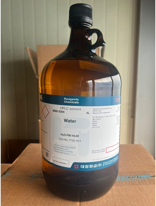 HPLC Water 4L 대정화금 HPLC용 워터 제품번호 : 8585-2304, 4L x 4ea