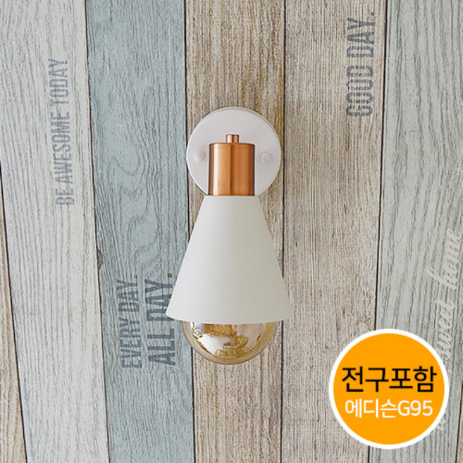 조명프라자 커밍 직부등, 화이트+전구포함(LED에디슨볼구G95), 1개