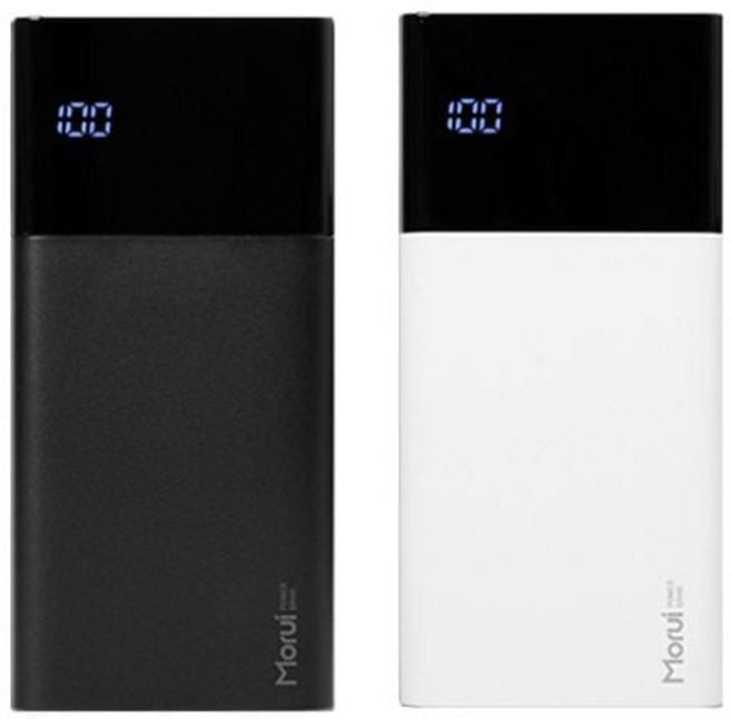Morui 모루이 ML30 2.1A 30000mAh 4포트 보조배터리 모루이 Morui ML 30 ssj+9953Gs, 화이트, 화이트