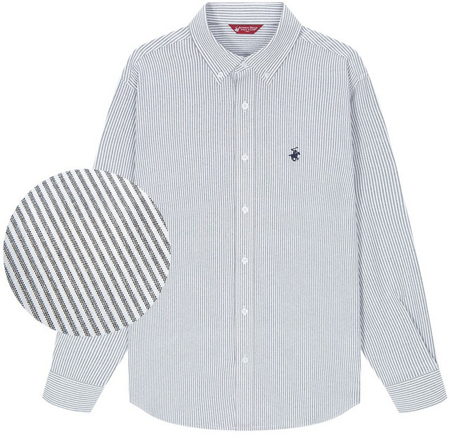 비버리힐즈폴로클럽 시즌프리 스트라이프 옥스포드 긴팔 셔츠 (3컬러) EPH3S03