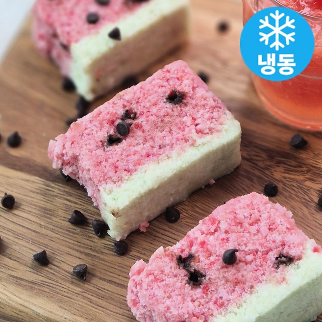 떡공방형제 수박떡 개별포장 식사대용 냉동떡 수박모양설기, 10개, 70g