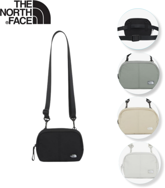 국내매장판 노스페이스 멀티 크로스백 힙색 웨이스트백 겸용 등산 보조 핸드폰 미니 아웃도어 트레킹 가방