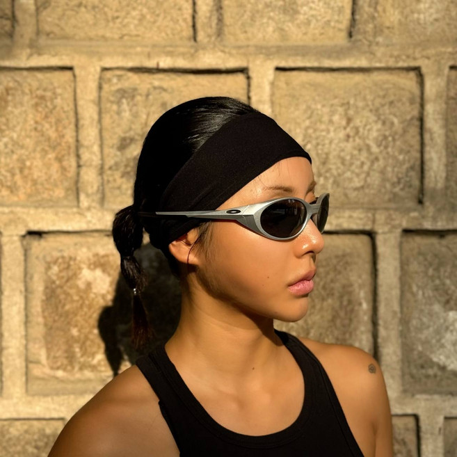 이마라 고급 기능성 스포츠 러닝 요가 헤어밴드, 블랙 FREE, 1개