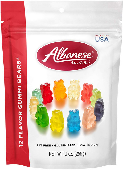 알바니즈 12가지맛 베어 젤리 츄잉젤리, 255g, 1개