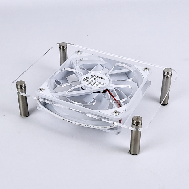 홈앤툴즈 미니피씨 공유기 저소음 120mm 5V USB 쿨링팬 쿨러 (미니), 화이트, 1개