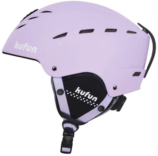 Kufun 쿠펀 스키 헬멧 스노보드 겨울 스포츠 귀마개 조절 가능한 챙 남녀 공용 소녀 소, 01. 길이 58-61cm, 20. 코랄 레드