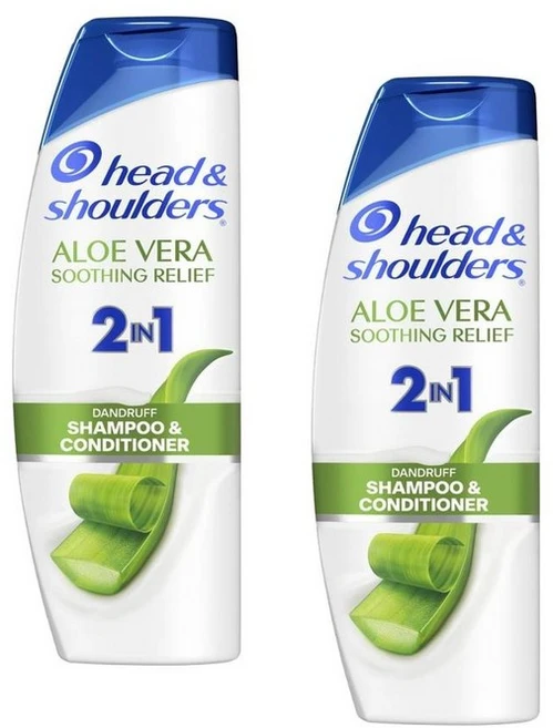헤드앤숄더 투인원 댄드러프 샴푸 알로에베라 수딩 릴리프 Head and Shoulders 2in1 Dandruff Shampoo Aloe Vera Soothing Relief, 2개, 354g - 쿠팡