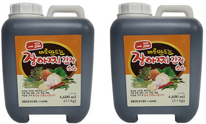 광야식품 일품 장아찌 간장소스 만능소스 간편소스 대용량 -, 5.1kg, 2개