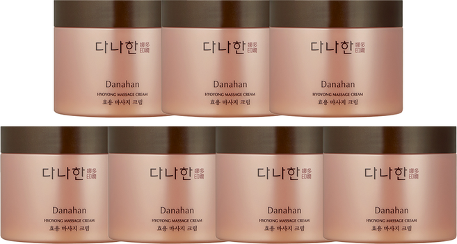 다나한 효용 마사지크림, 7개, 280ml