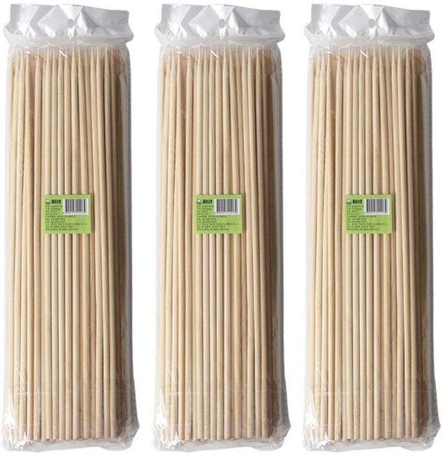 굵은 5mm x 30cm 대나무 오뎅꼬지, 3개, 100개입
