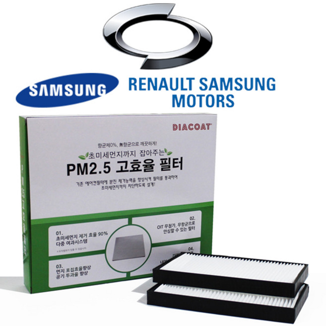 초미세먼지 에어컨필터 르노삼성, 1개, R04_뉴SM7 노바 15년이후