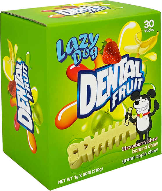 저알러지 치석제거 과일껌 레이지독 덴탈프루츠 [30개], 1개