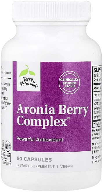 테리내추럴리 아로니아베리 포도씨 추출물 Aronia Berry Complex 캡슐 60정, 1개 - 쿠팡