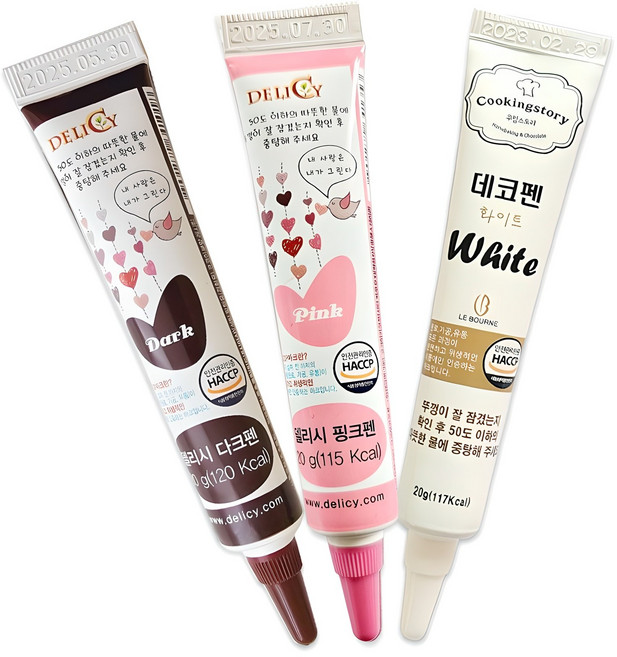 쿠킹스토리 데코펜 3종세트, 1세트