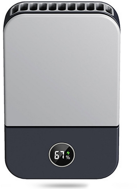 루이스 바디쿨러 휴대용 허리선풍기 목걸이 손풍기 탁상 선풍기 대용량 배터리 캠핑 등산 낚시, 블랙