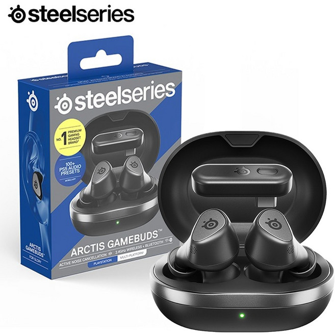 스틸시리즈 무선 게이밍 블루투스 이어폰, Arctis Gamebuds, (BLACK) 블랙 XBOX