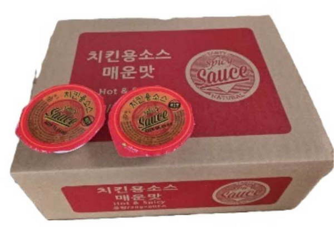 일회용 치킨소스 매운맛 디핑소스 치킨양념, 1개, 30g