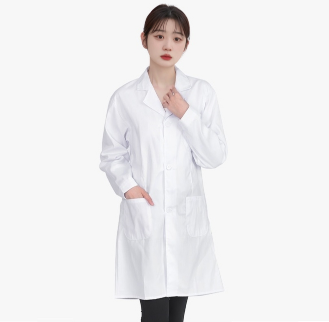 의사가운 남여공용 기본형 화이트자켓
