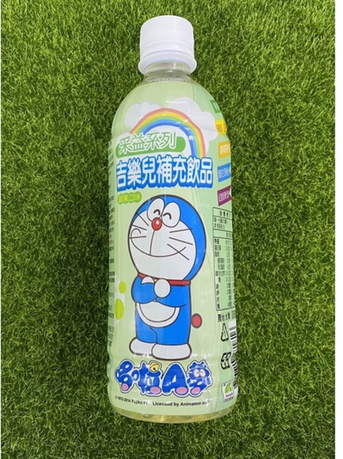 吉樂兒 多啦A夢 電解質補充飲品 葡萄口味 500ml, 1個, 蘋果口味,1罐