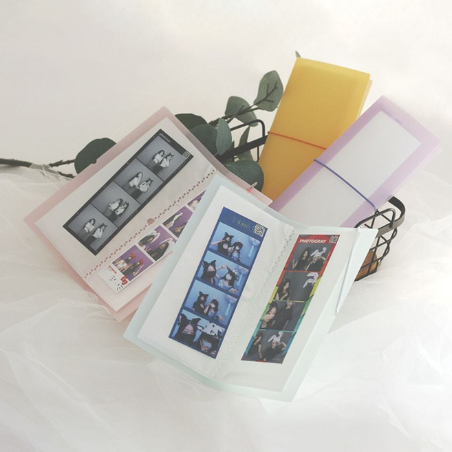 인생네컷 포토 앨범 스티커북 콜렉트북 DD-11141 su0+28078tS, 옐로우