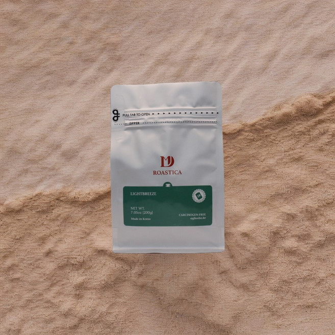 라이트브리즈 블렌드 원두 분쇄 커피 고소 바디감 진한, 1개, 200g, 핸드드립