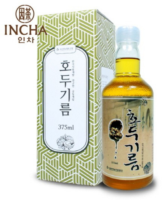 국내산 호두기름 3회 법제 호두유 375ml, 1개