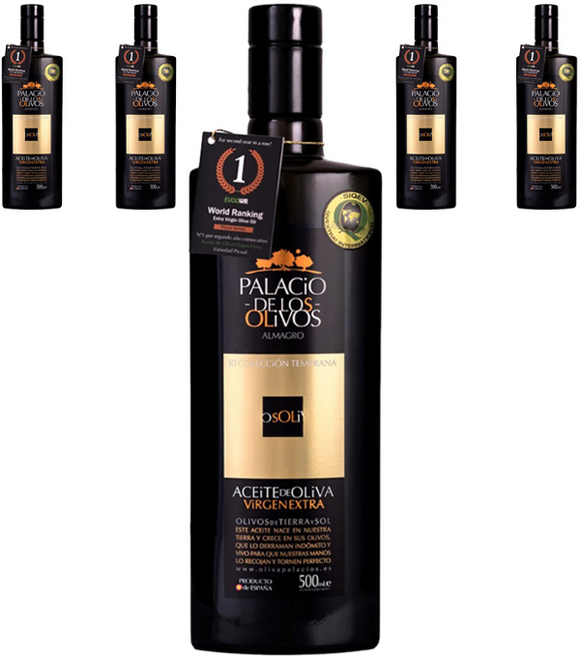 팔라시오 피쿠알 엑스트라버진 올리브오일 햇올리브, 5개, 500ml