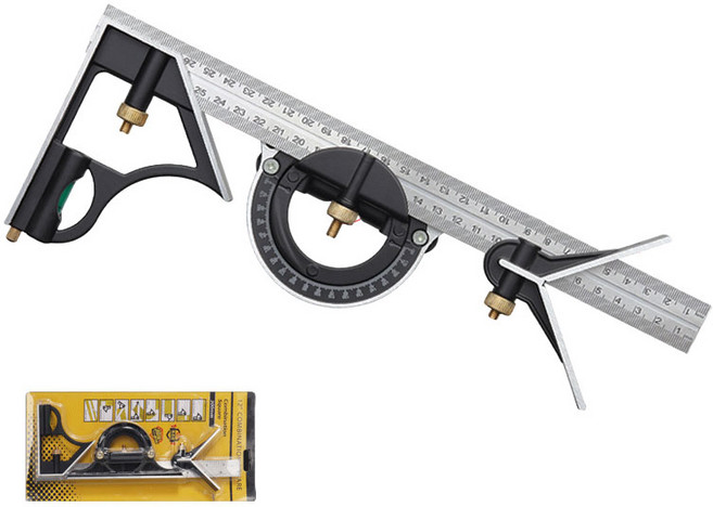 크래프션 목공용 콤비네이션 스퀘어 센터 프로텍터 세트 300mm, 1개