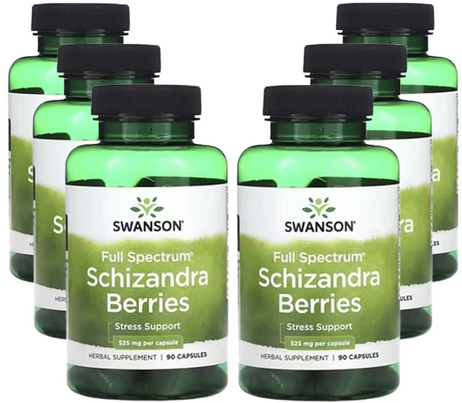 스완슨 Full Spectrum 오미자 베리 525mg 90캡슐, 6개, 90정 - 쿠팡