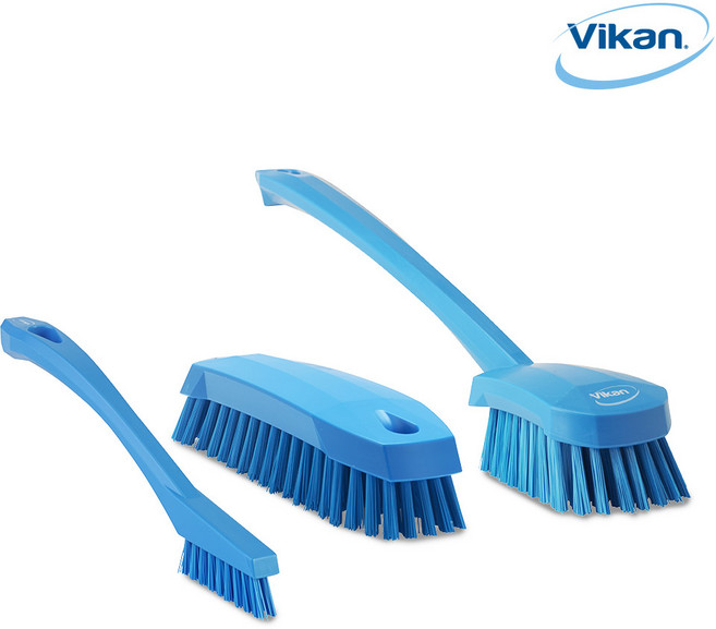 [바이칸] 욕실청소 3종세트(브러쉬) B타입, 1세트, 파랑