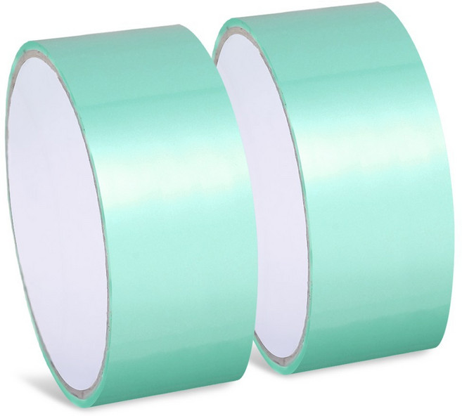 아뜰라임 파스텔 테이프공 볼 만들기 펄 풍선 컬러 실리콘 테이프 4.8cm, 2개, 그린