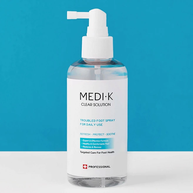 약국입점 의약외품 메디케이 클리어솔루션 대용량 200ml 풋스프레이 손발톱 발바닥 발가락 냄새제거 약, 1개, 1개입 - 쿠팡