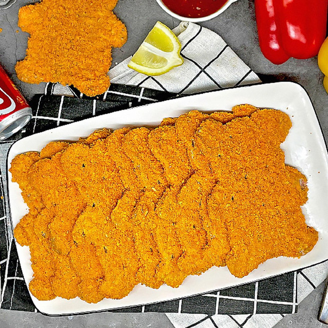 미다몰 그곳에가면 산지직송 맛상 삐카돈까스 1kg 세팩 추억의 학교앞 문방구 돈카츠 치킨까스, 3개